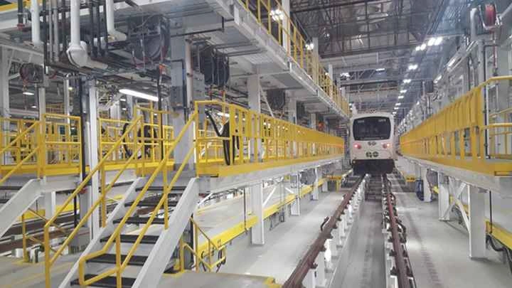 Atelier de maintenance de matériel roulant urbain