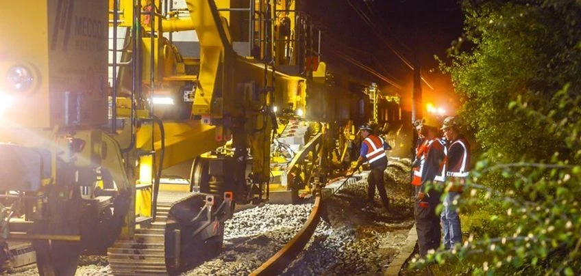 Gros entretien, travaux voie ballastée, appareils de voie, RVB-formation
