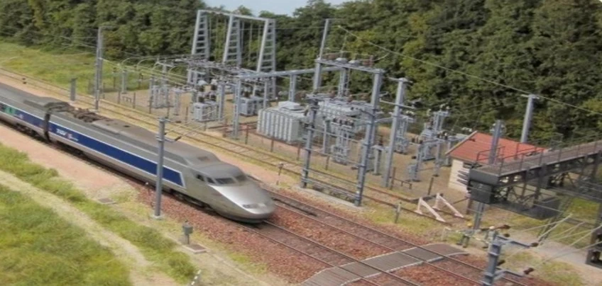 Sous-station sur ligne TGV